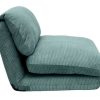 Canap & Fauteuil Miliboo | Chauffeuse 1 Place Convertible En Tissu Velours C Tel Vert C Ladon Spencer