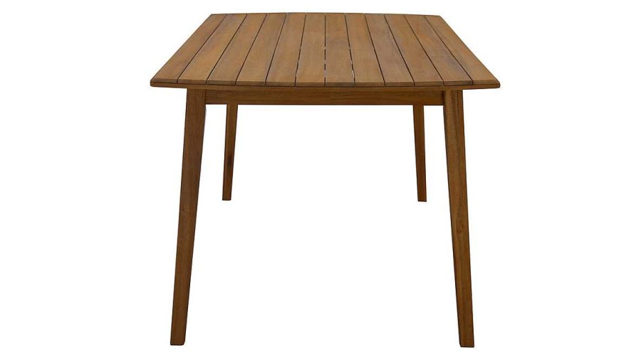 Jardin Miliboo | Table De Jardin Rectangulaire En Bois Massif L160 Cm Canopee