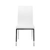 Chaise & Tabouret Miliboo Chaise Design | Chaises Design Blanc Et Acier Chrom (Lot De 2) Simea