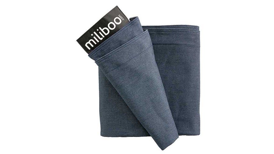 Canap & Fauteuil Miliboo | Housse De Pouf G Ant En Coton Bleu Jean Big Milibag