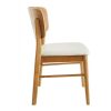 Chaise & Tabouret Miliboo Chaise Design | Chaises Scandinaves En Bois Clair Et Blanc (Lot De 2) Sheldon