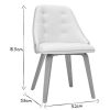 Chaise & Tabouret Miliboo Chaise Design | Chaise Design Blanc Et Bois Clair Fluffy