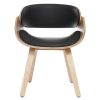 Chaise & Tabouret Miliboo Chaise Design | Chaise Design Noir Et Bois Clair Bent