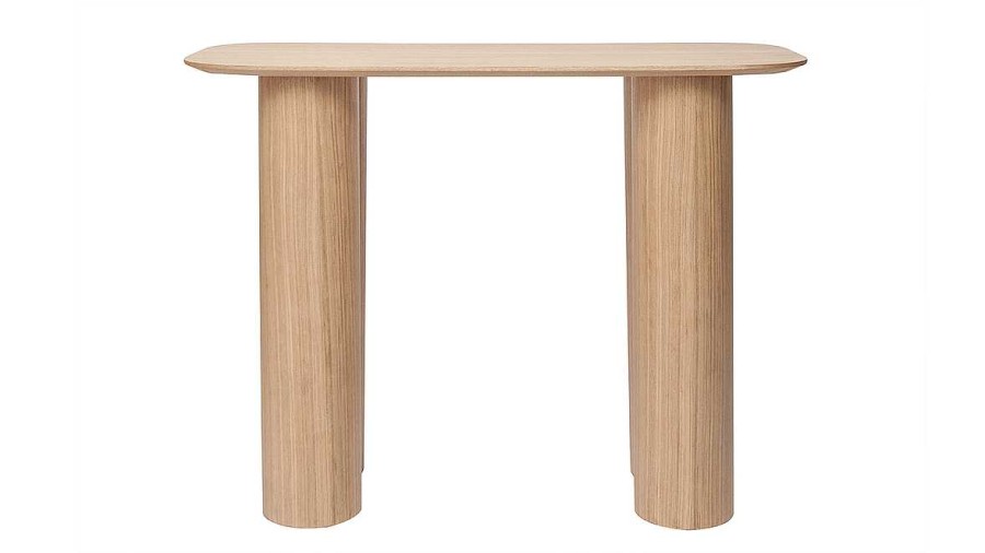 Table Miliboo | Console Design En Bois Clair L100 Cm Foleen