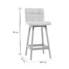 Chaise & Tabouret Miliboo Tabouret De Bar | Tabourets De Bar Bois Et Bleu Canard H65 Cm (Lot De 2) Klaris