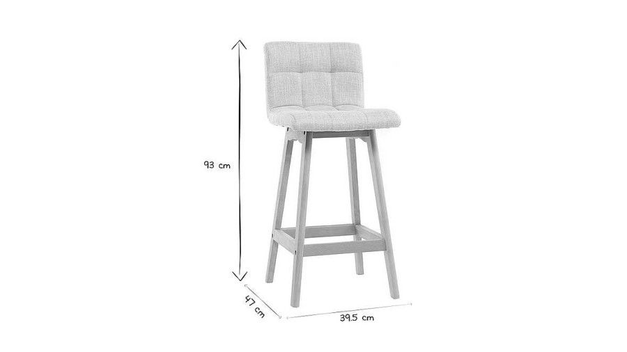 Chaise & Tabouret Miliboo Tabouret De Bar | Tabourets De Bar Bois Et Bleu Canard H65 Cm (Lot De 2) Klaris