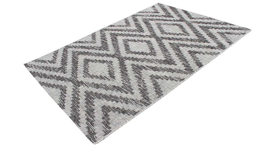 D Co Miliboo | Tapis D'Ext Rieur Motif G Om Trique Gris 160 X 230 Cm Ludi