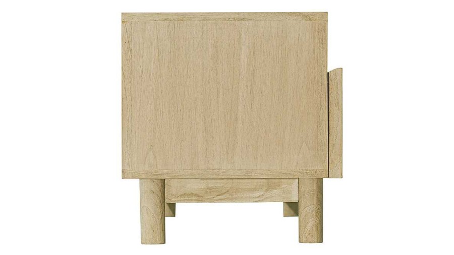 Rangement Miliboo Meuble Tv Design | Meuble Tv En Bois Clair Et Cannage Rotin L120 Cm Galina