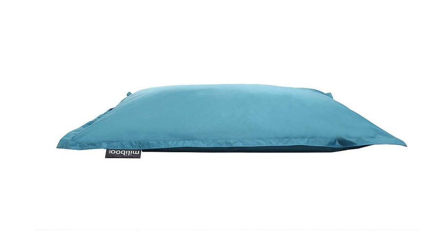 Canap & Fauteuil Miliboo | Housse De Pouf G Ant Bleu Canard Big Milibag