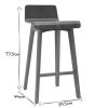 Chaise & Tabouret Miliboo Tabouret De Bar | Tabourets De Bar Scandinaves Noyer H65 Cm (Lot De 2) Baltik