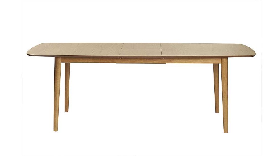 Table Miliboo Table Extensible | Table Extensible Rallonges Int Gr Es Rectangulaire En Bois Clair Ch Ne L180-220 Cm Ego