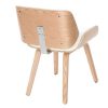 Chaise & Tabouret Miliboo Chaise Design | Chaise Design Blanc Et Bois Clair Rubbens