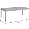 Table Miliboo Table Manger Fixe | Table Manger Rectangulaire Scandinave Bois Clair Ch Ne L200 Cm Agali