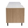 Rangement Miliboo Meuble Tv Design | Meuble Tv Design Avec Rangements Finition Bois Clair Ch Ne Et M Tal Noir L180 Cm Alaska