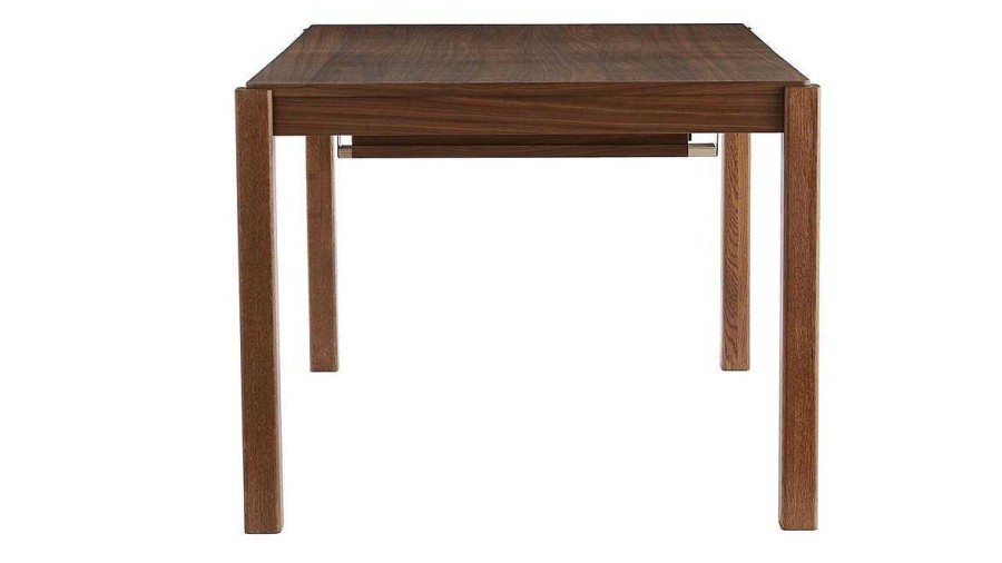 Table Miliboo Table Extensible | Table Manger Extensible Rallonges Int Gr Es En Bois Fonc Noyer Rectangulaire L125-238 Cm Agali