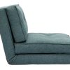 Canap & Fauteuil Miliboo | Chauffeuse 1 Place Convertible En Tissu Vert De Gris Sally