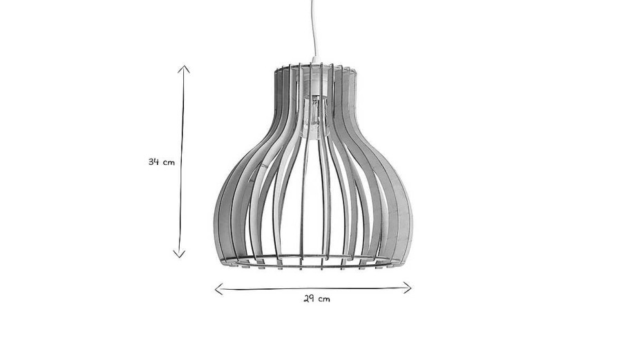 Luminaire Miliboo | Suspension Design Ajour E En Bois Naturel Et Li Ge D29 Cm Fiji