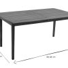 Jardin Miliboo | Table De Jardin Extensible Rectangulaire En Bois Massif L160-210 Cm Canopee