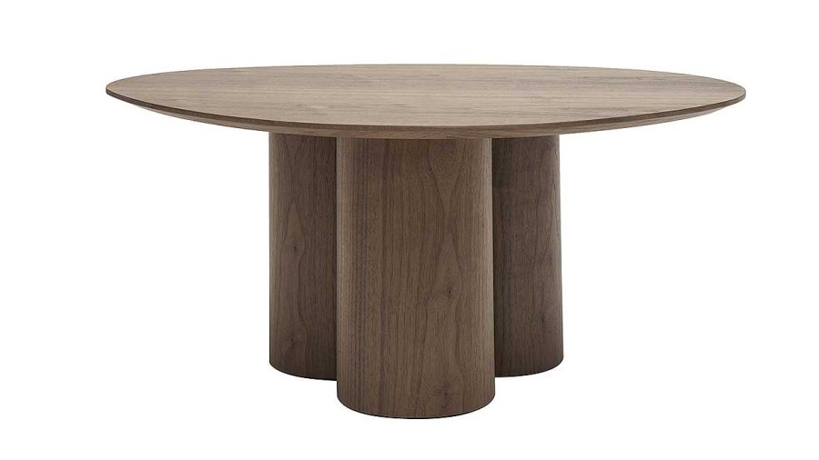 Table Miliboo | Table Basse Design Bois Fonc Noyer L78 Cm Hollen