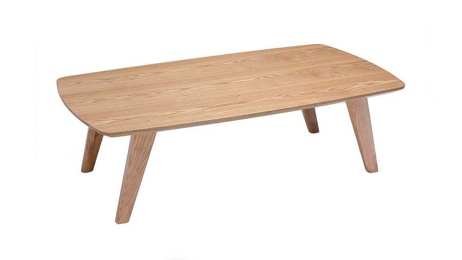 Table Miliboo | Table Basse Rectangulaire Scandinave Bois Clair L120Cm Fifties