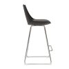 Chaise & Tabouret Miliboo Tabouret De Bar | Tabourets De Bar Design Noirs 65 Cm (Lot De 2) June