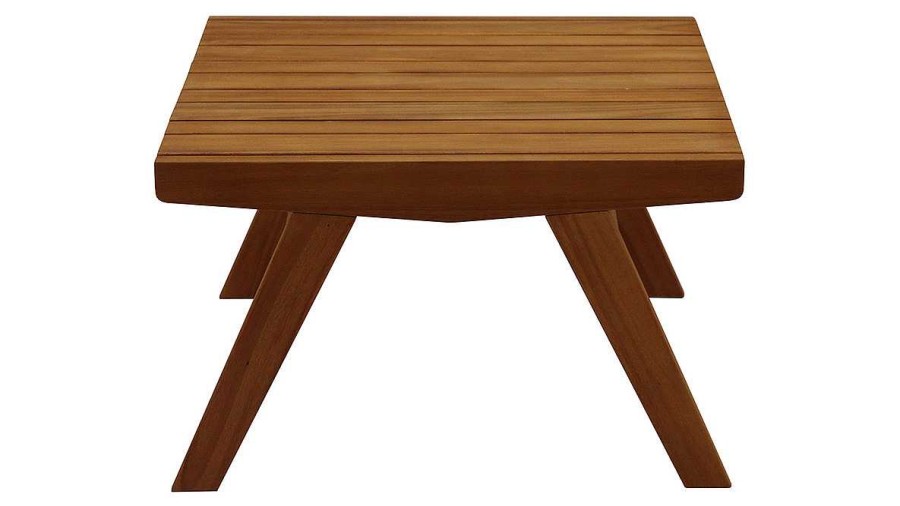 Jardin Miliboo | Table Basse De Jardin En Bois Massif L65 Cm Tidak