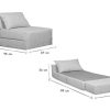 Canap & Fauteuil Miliboo | Chauffeuse 1 Place Convertible En Tissu Gris Clair Victor