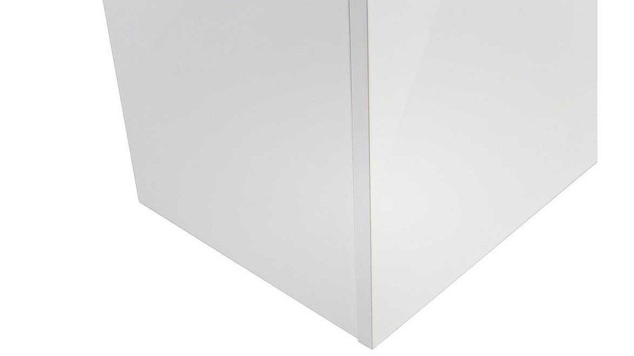 Bureau Miliboo | Rangement Mural Ferm Carr Finition Blanc Laqu Brillant L55 Cm Eternel