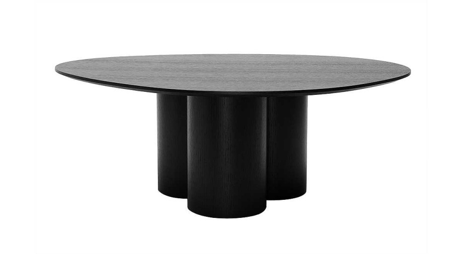 Table Miliboo | Table Basse Design Bois Noir L100 Cm Hollen