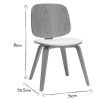 Chaise & Tabouret Miliboo Chaise Design | Chaises Scandinaves En Bois Clair Et Tissu Gris Clair (Lot De 2) Beck