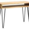 Bureau Miliboo Bureau Design | Bureau Avec Rangement En Bois Manguier Massif Et M Tal Noir L116 Cm Vibes