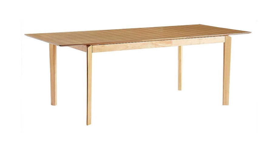 Table Miliboo Table Extensible | Table Extensible Rallonges Int Gr Es Rectangulaire En Bois Clair Fr Ne L160-210 Cm Bonavista