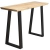 Table Miliboo | Console Industrielle En Bois Manguier Massif Et M Tal Noir L120 Cm Vijay