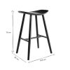 Chaise & Tabouret Miliboo Tabouret De Bar | Tabouret De Bar Design Noir 72 Cm Demory