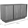 Rangement Miliboo | Buffet Scandinave 3 Portes Finition Bois Ch Ne L138 Cm Como