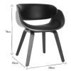 Chaise & Tabouret Miliboo Chaise Design | Chaise Design Noir Et Bois Fonc Noyer Bent