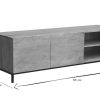 Rangement Miliboo Meuble Tv Design | Meuble Tv Industriel En Bois Manguier Massif Et M Tal L145 Cm Ypster