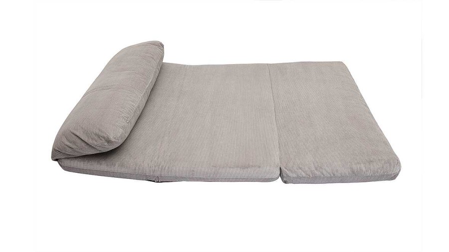 Canap & Fauteuil Miliboo | Chauffeuse Convertible 2 Places En Tissu Velours C Tel Gris Clair Spencer