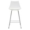 Chaise & Tabouret Miliboo Tabouret De Bar | Tabourets De Bar Design Blancs 65 Cm (Lot De 2) June