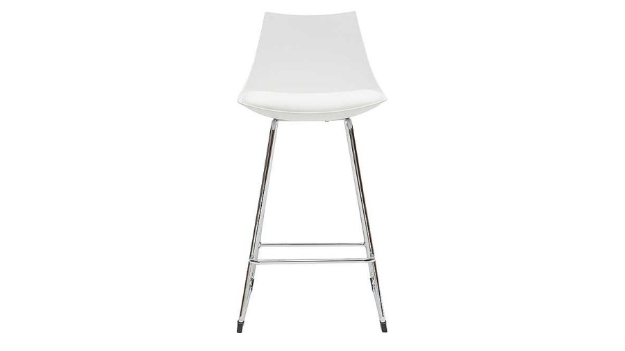 Chaise & Tabouret Miliboo Tabouret De Bar | Tabourets De Bar Design Blancs 65 Cm (Lot De 2) June