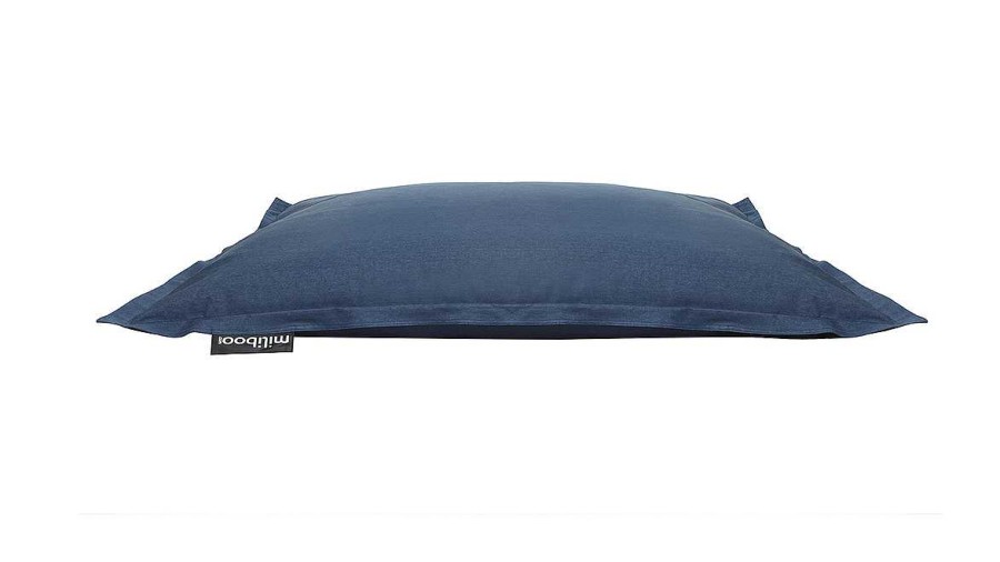 Canap & Fauteuil Miliboo | Housse De Pouf G Ant En Coton Bleu Jean Big Milibag