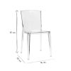 Chaise & Tabouret Miliboo Chaise Design | Chaises Design Transparentes Empilables Int Rieur - Ext Rieur (Lot De 2) Island