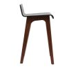 Chaise & Tabouret Miliboo Tabouret De Bar | Tabourets De Bar Scandinaves Noyer Et Noir H65 Cm (Lot De 2) Baltik