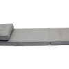 Canap & Fauteuil Miliboo | Chauffeuse 1 Place Convertible En Tissu Gris Chin Sally