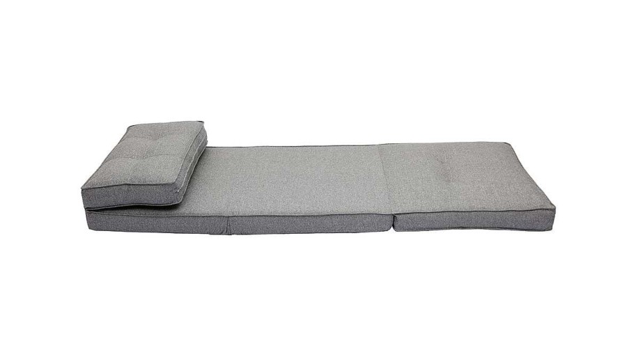 Canap & Fauteuil Miliboo | Chauffeuse 1 Place Convertible En Tissu Gris Chin Sally