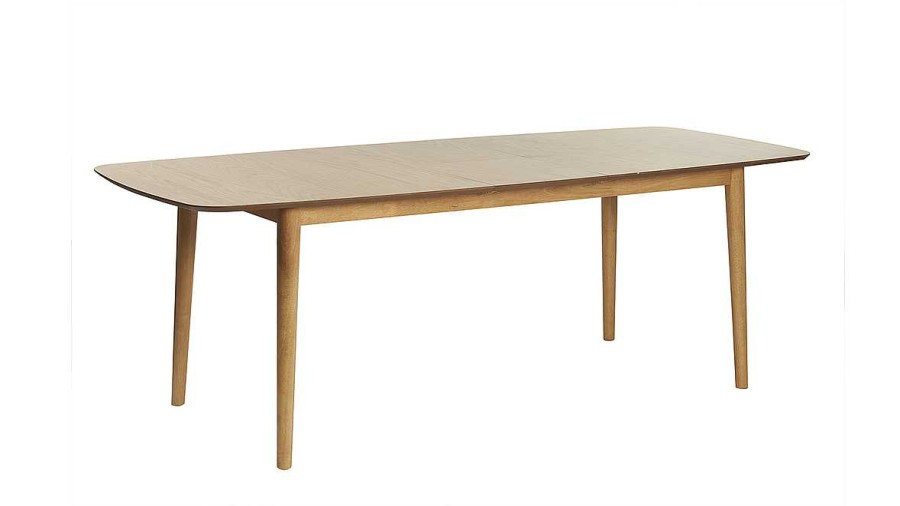 Table Miliboo Table Extensible | Table Extensible Rallonges Int Gr Es Rectangulaire En Bois Clair Ch Ne L180-220 Cm Ego