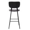 Chaise & Tabouret Miliboo Tabouret De Bar | Tabourets De Bar Vintage Noirs Avec Pieds M Tal 75 Cm (Lot De 2) Lab