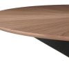 Table Miliboo Table Manger Fixe | Table Manger Design Ronde Noyer D120 Cm Dielli