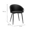 Chaise & Tabouret Miliboo Chaise Design | Chaise Design Noire Precio