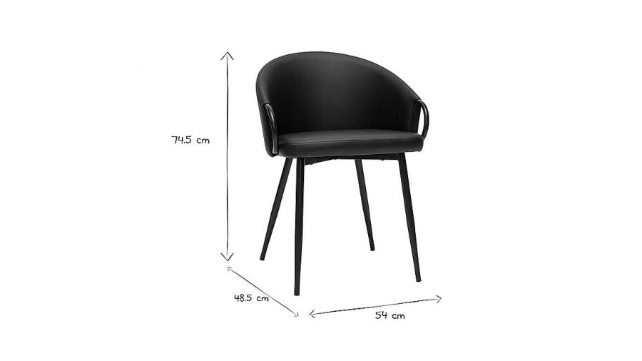 Chaise & Tabouret Miliboo Chaise Design | Chaise Design Noire Precio